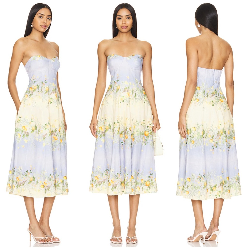 NWT Yumi Kim Jen Linen Dress Coastal Grove Sunshine